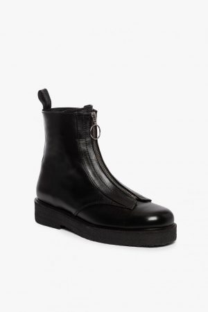 Boots | Palermo Ankle Zip Boot Black – STAUD Womens