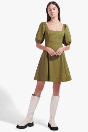 Dresses | Laelia Dress Olive – STAUD Womens