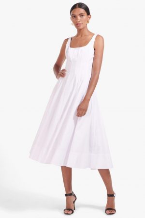 Dresses | Wells Dress White – STAUD Womens