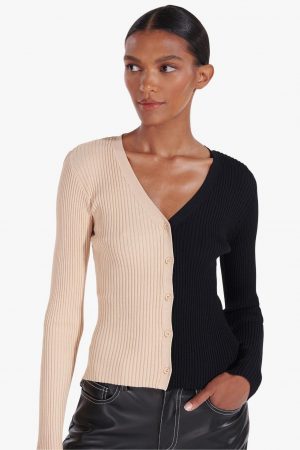 Tops | Cargo Sweater Buff Black – STAUD Womens
